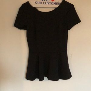 Forever 21 black peplum shirt